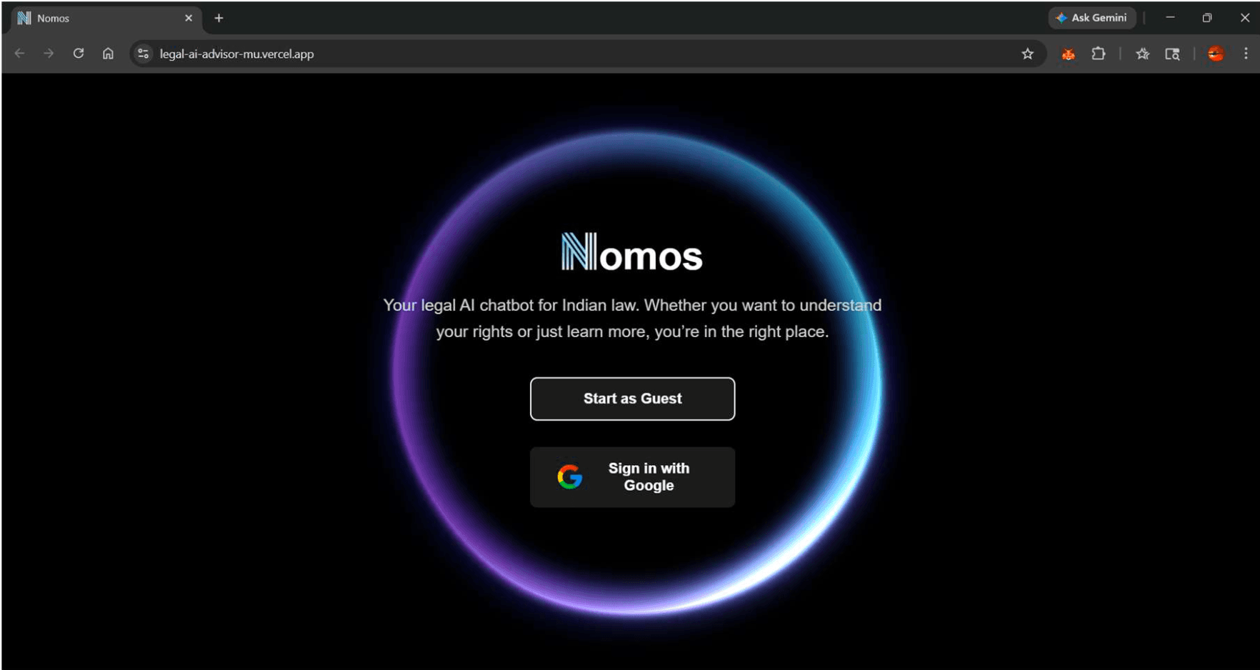 NOMOS — project screenshot