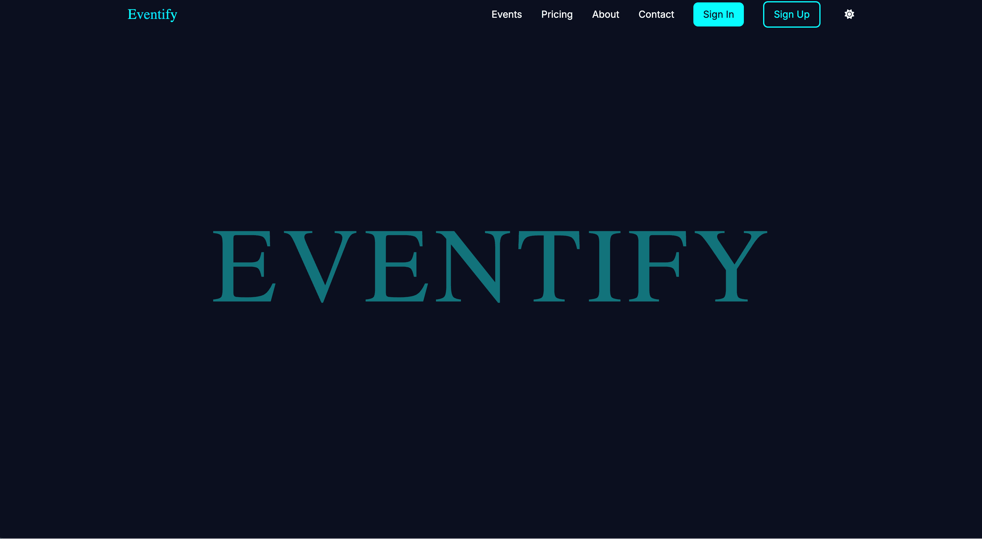 Eventify — project screenshot
