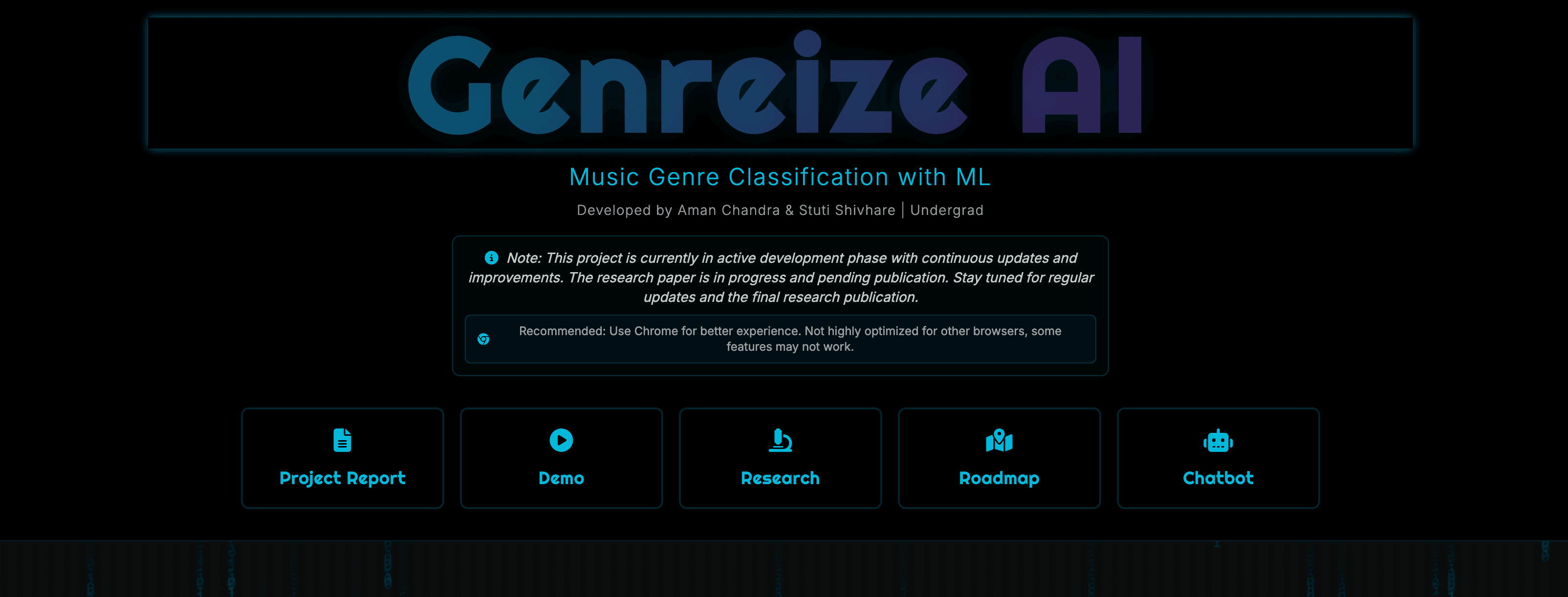 Genreize — project screenshot