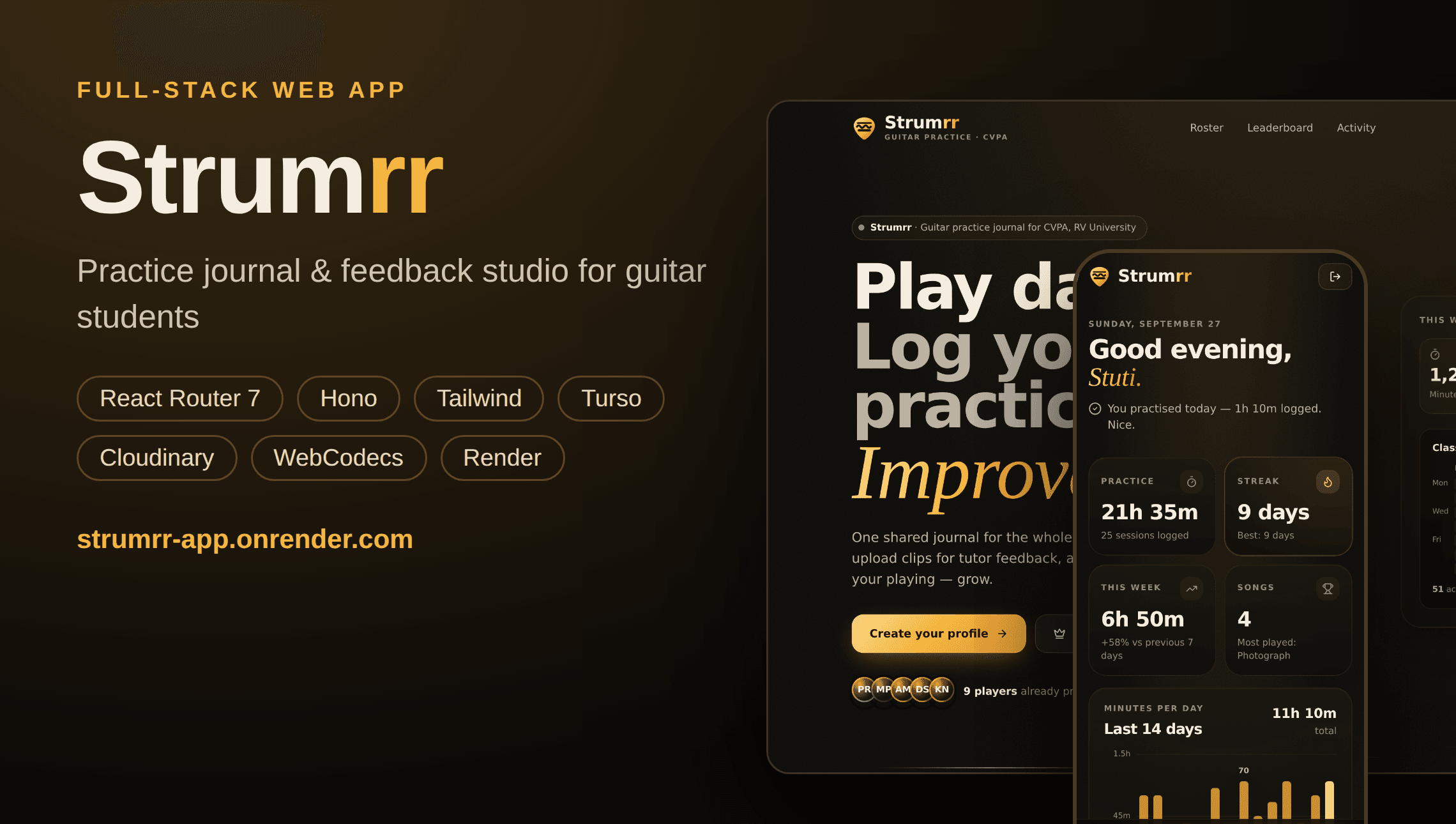 Strumrr — project screenshot